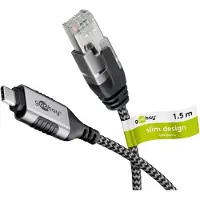 Goobay Câble Ethernet fin USB vers RJ45 -