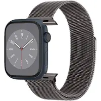 Spigen Metal Fit (Acier), Sangles de montre, Gris, Noir