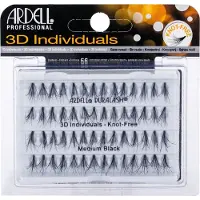 Ardell Faux cils - - 3D Individus Duralash - Moyen Noir - Sans noeud - Effet 3D