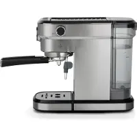 H.Koenig Machine à café expresso manuelle, 1350 W, pompe à pression italienne, 15 bar, 1,1 litre, baromètre, inox. EXP820