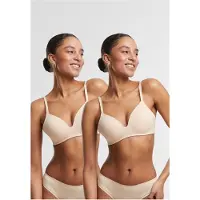 Urban Classics Basic Padded Bra 2 Units Beige 80 / B Femme