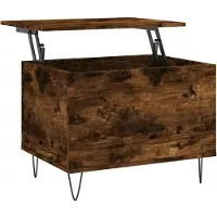 vidaXL Table basse chêne fumé 60x44,5x45 cm Bois composite