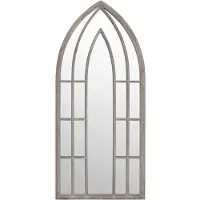 vidaXL Miroir de jardin sable 70x30 cm Fer