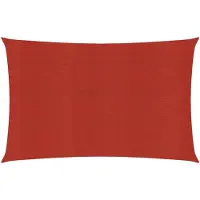 vidaXL Voile d'ombrage 160 g/m² Rouge 5x7 m PEHD