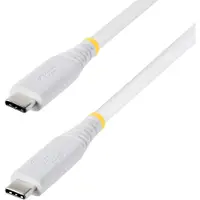 StarTech.com .com CC50CM40GUSB4TPW, 0,5 m, USB-C, USB-C, USB4 Gen 3x2, 40 Gbit/s, blanc