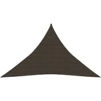 vidaXL Voile d'ombrage 160 g/m² Marron 5x5x6 m HDPE