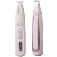 INF Tondeuse Étanche pour Animaux: Rechargeable, Silencieuse, Facile à Nettoyer Rose