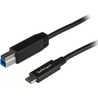 StarTech.com .com USB31CB1M câble USB USB 3.2 Gen 2 (3.1 Gen 2) 1 m USB C USB B Noir