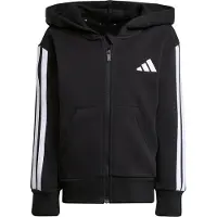 Adidas Veste de survêtement 'ESSENTIALS FULL ZIP' noir / blanc