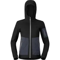 Norrøna - Polaire respirante de randonnée - Falketind Warm2 Stretch Hood W Caviar Black pour Femme - Taille M - Noir