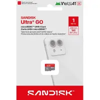 SanDisk Ultra GO, 1 To, MicroSDXC, UHS-I, 190 Mo/s, V10, Gris, Rouge