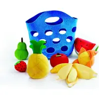 Hape Fruit Felt-fruit Basket 7 Pieces Multicolore 22.0 Enfants