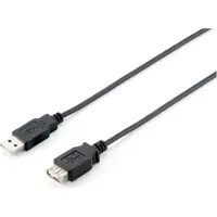 Equip 128851 USB Kabel 2.0 A -> A St/Bu 3.00m Verl. schwarz Polybeutel