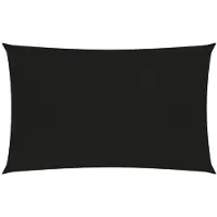 vidaXL Voile d'ombrage 160 g/m² Noir 5x7 m PEHD