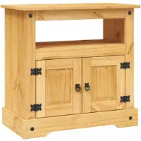 vidaXL Armoire TV de style mexicain en pin massif Corona 80 x 43 x 78 cm