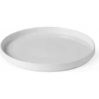 Hendi Assiette à bord haut Oslo,, Blanc, ⌀280x(H)28mm, Assiettes, Blanc