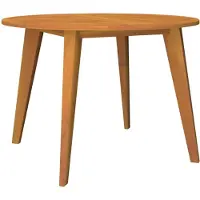 vidaXL Table de jardin Ø110x75 cm en bois massif d'acacia