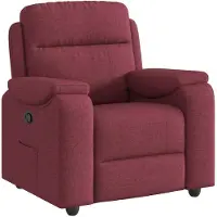 vidaXL Fauteuil relax rouge vin Tissu
