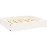 vidaXL Lit pour chien blanc 51,5x44x9 cm pin massif