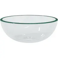 vidaXL Lavabo verre trempé 30x12 cm Transparent