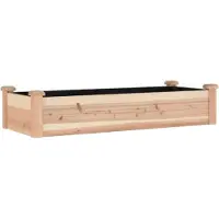 vidaXL Lit surélevé avec insert 120x45x25 cm bois massif sapin