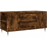 vidaXL Table basse chêne fumé 102x44,5x50 cm Bois composite