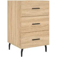vidaXL Table de chevet chêne sonoma 40x40x66 cm bois d'ingénierie