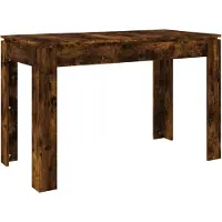 vidaXL Table de salle à manger chêne fumé 120x60x76 cm bois composite