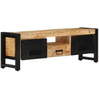 vidaXL Armoire TV 120x30x40 cm en bois massif de manguier