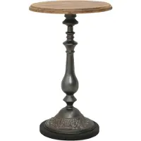 vidaXL Table d'appoint Bois de sapin massif 40 x 64 cm Marron