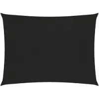 vidaXL Voile d'ombrage 160 g/m² noir 2x3,5 m HDPE