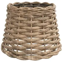 vidaXL Abat-jour Marron Ø20x15 cm osier