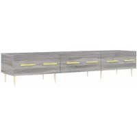 vidaXL Armoire TV Gris Sonoma 150x36x30 cm Bois composite