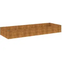 vidaXL Lit surélevé 291x100x36 cm acier corten
