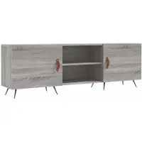 vidaXL Armoire TV Gris Sonoma 150x30x50 cm Bois composite