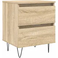 vidaXL Table de chevet chêne sonoma 40x35x50 cm bois d’ingénierie