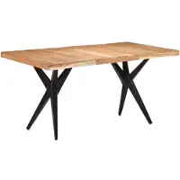 vidaXL Table de salle à manger 160x80x76 cm en bois massif d'acacia