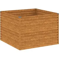 vidaXL Potager surélevé 100x100x69 cm Acier Corten
