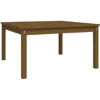 vidaXL Table de jardin brun miel 82,5x82,5x45 cm Pin massif