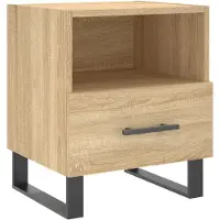 vidaXL Table de chevet chêne sonoma 40x35x47,5 cm bois d’ingénierie