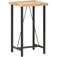vidaXL Table de bar 60x60x107 cm Bois de manguier rugueux