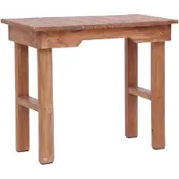 vidaXL Table D'appoint 70 X 35 X 60 Cm Bois D'acajou Massif