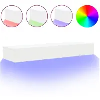 vidaXL Armoires TV avec lampes LED 2 pcs. Blanc 60x35x15,5 cm
