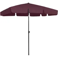 vidaXL Strandschirm Bordeauxrot 200x125 cm