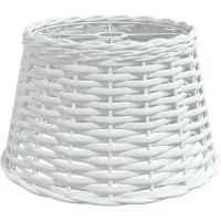 vidaXL Abat-jour blanc Ø38x23 cm osier