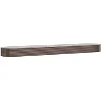 vidaXL Lit surélevé Acier revêtu par poudre 507x100x36 cm Marron