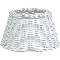 vidaXL Abat-jour blanc Ø50x30 cm osier