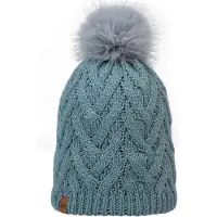 Buff Knitted & Fleece Beanie Bleu