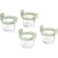 Lékué Mini Plat À Four Ø 11 Cm Pour Airfryer Lot De 4 Verre
