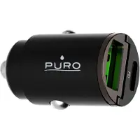 Puro Chargeur voiture USB‑C/USB‑A Bullet 30W